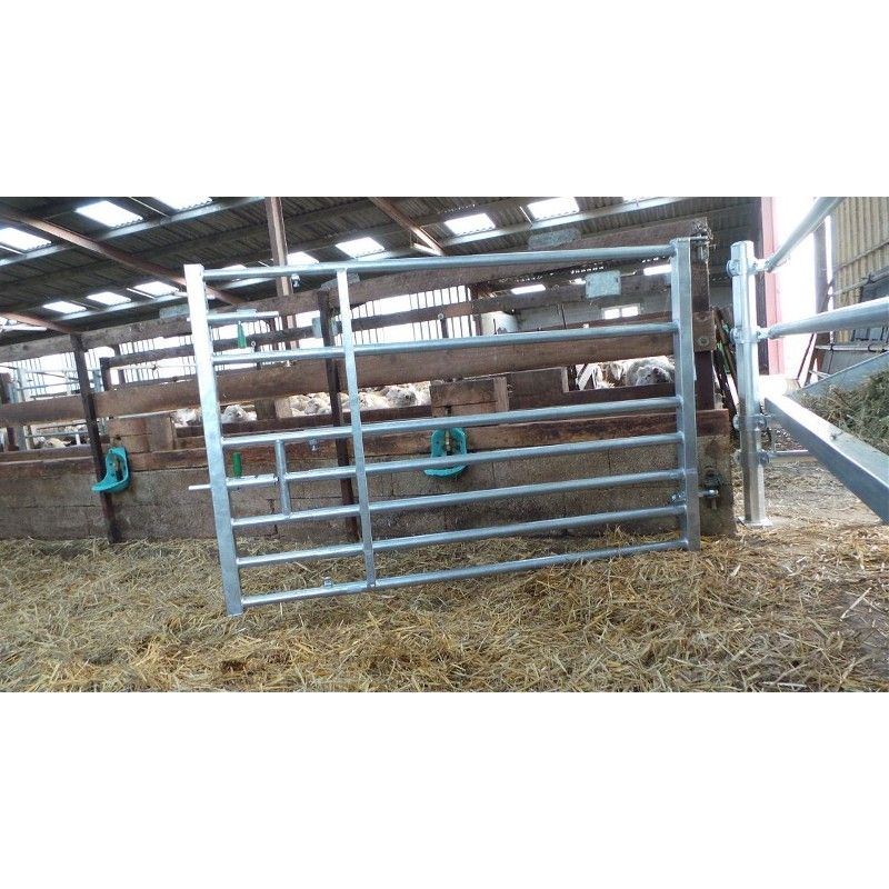 Barriere extensible autolock 7 lisses pour moutons et chevaux 2/3 m - jourdain_0