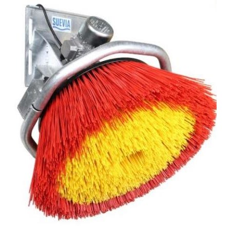 Brosse motorisée pour bétail et vaches - RICO SUEVIA - robuste, longue durée, 80 cm de diamètre_0