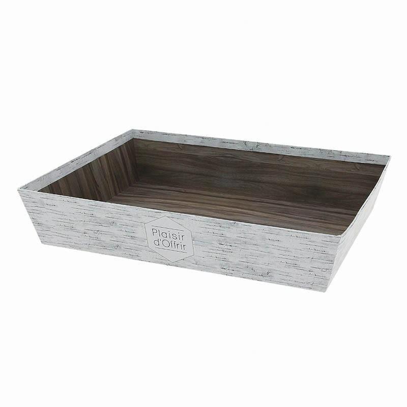 Corbeille carton rectangle Bouleau 33x20 -_0