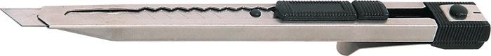 Cutter industriel PROMAT - largeur des lames 9 mm, longueur 146 mm, en acier inoxydable avec chargeur pour 2 lames_0