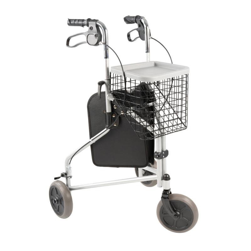 Déambulateur 3 roues DELTA 3 - Compact avec panier, sac et tablette amovibles - Vermeiren_0