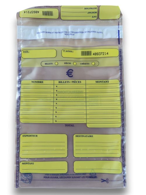 Enveloppe sécurisée pour monnaie à usage unique - Lot de 100_0
