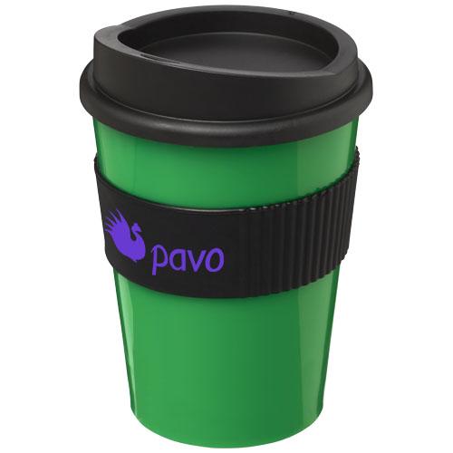 Gobelet Americano® Medio 300 ml avec bandeau antidérapant en silicone - Plastique PP - Fabriqué au Royaume-Uni_0