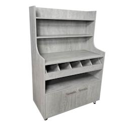 Ligne CHR cafétéria meuble desserte  - béton - l110xp59xh167 cm - Bois manufacturé MCH-43410-BEGR_0