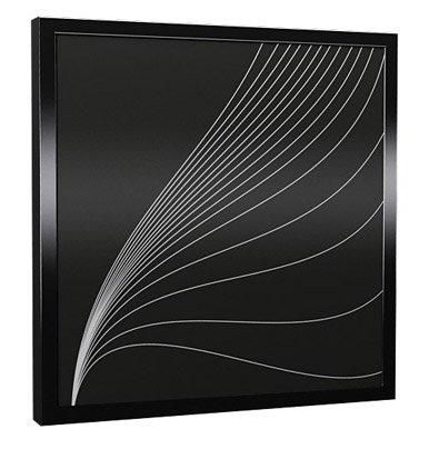 Panneau rayonnant Dynabox G - verre avec cadre aluminium brossé - personnalisable - IP44_0