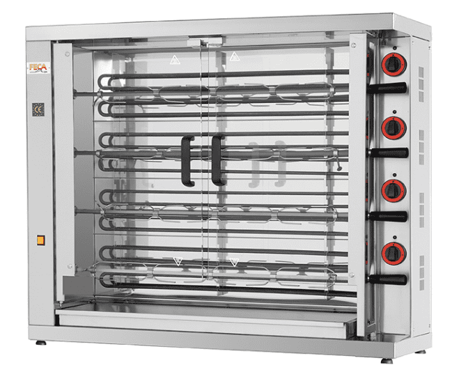 Rôtissoire électrique 4 broches, 20 à 24 poulets - FECA 420-EKO-E_0