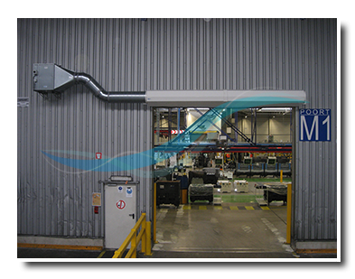 Rideau d'air pour industrie - marque Portes d'air AFIM® - pour applications industrielles et entrepôts frigorifiques_0