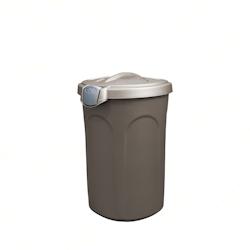 Stefanplast Poubelle Urban Eco System Lt.60 avec pédale blanche - marron 8003507703254_0