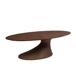 Table basse Edgar -  Marron Ovale Bois Amadeus 160x80 cm - marron 3520071973951_0