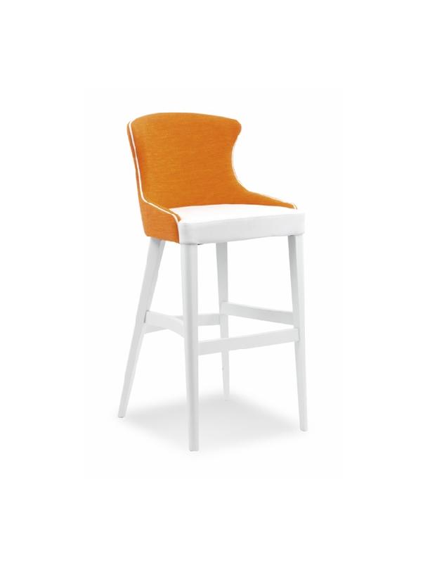 Tabouret de bar Nora - assise et dossier rembourrés_0