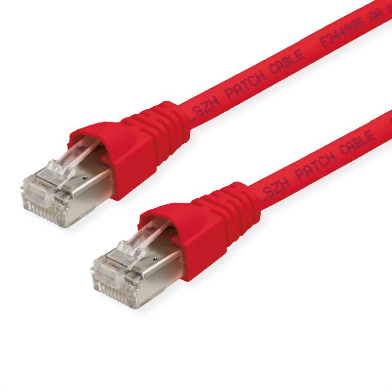 Telegärtner cordon s/ftp, cat.6a, lsoh, rouge, 6,5 m_0