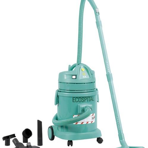 Aspirateur de bureau ICA ECO H - Filtration antibactérienne à 0,3 microns - Cuve 27L_0