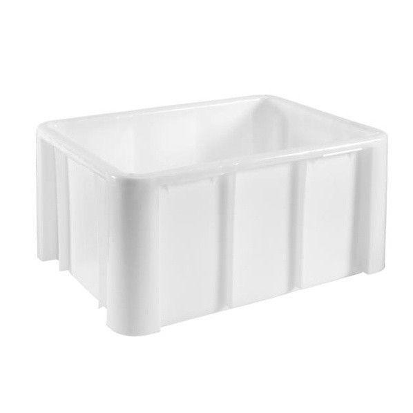 Bac alimentaire grand volume à coins arrondis 800 x 600 140L - Fond renforcé - Marque Rolléco_0