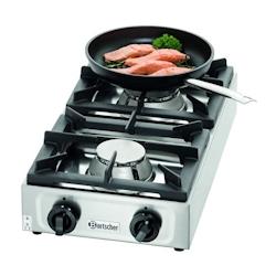 Bartscher - Réchaud de table à gaz 2 brûleurs pour gaz propane - 4,5kW et 6,5kW - Inox 18/10 - 1057503_0