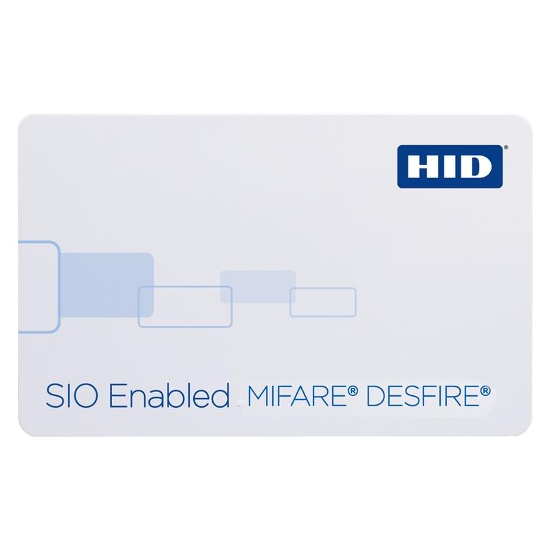 Carte hid 3700 desfire® 8k compatible sio® - 3700cpggmn_0