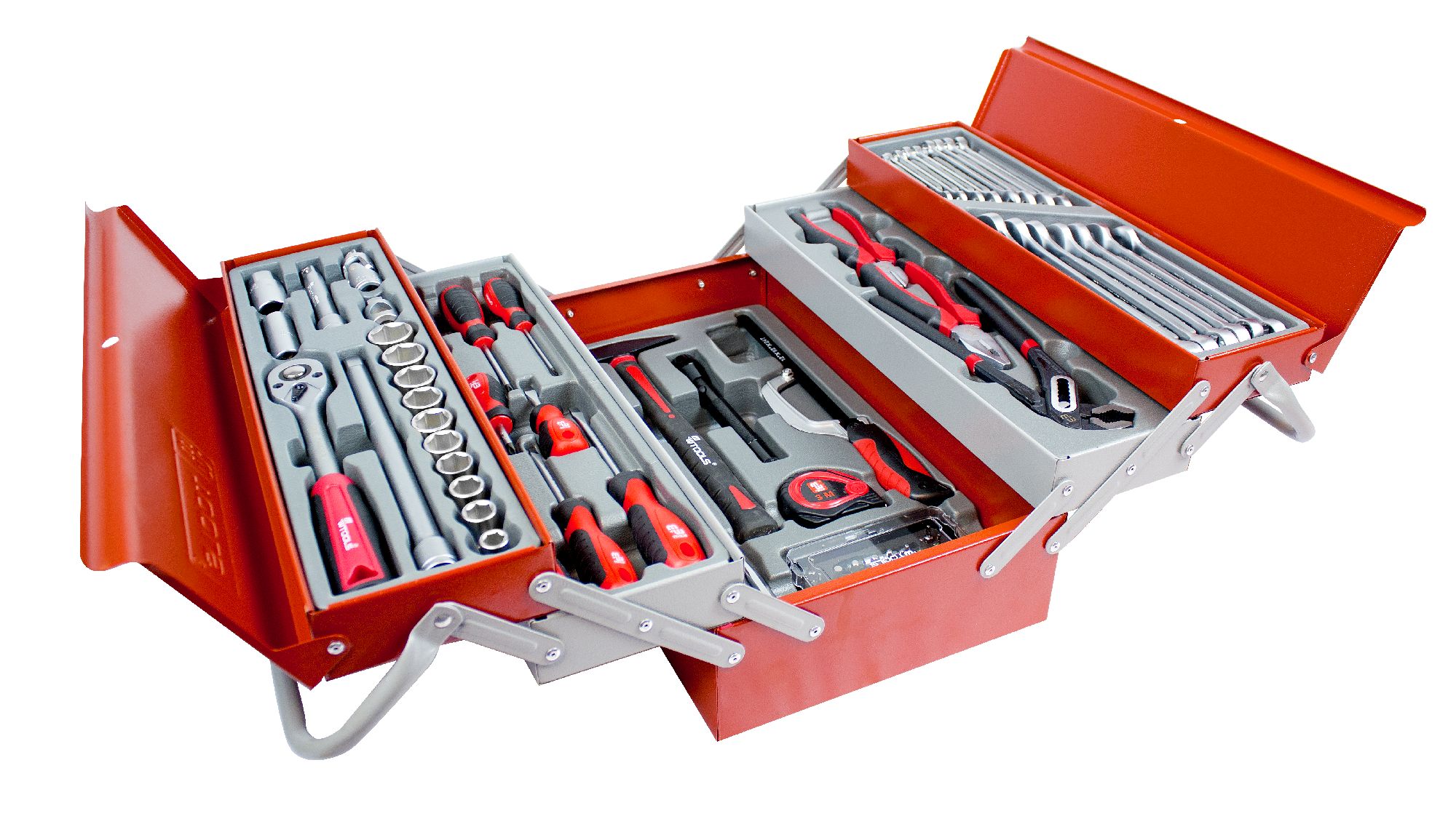 Coffret à Outils 46 Pièces - Clé à Cliquet 1/4, Douilles Métriques, Embouts Et Accessoires Pour Voiture, Vélo, Maison