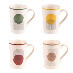 Coffret de 4 mugs Sunset 35 cl -  Multicolore Rond Porcelaine Table Passion - multicolore porcelaine 3106232312793_0