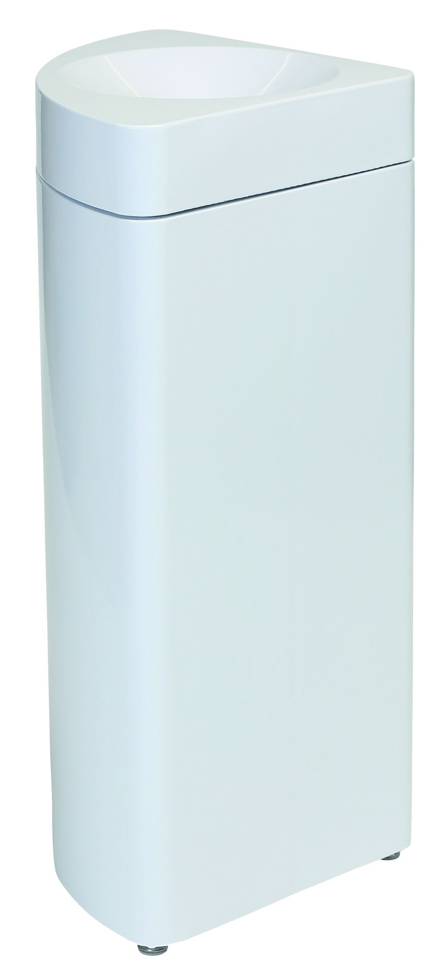 Collecteur modulaire demi-cercle anti-feu 36L blanc - esthétique, compatible tri sélectif, certifié TÜV_0