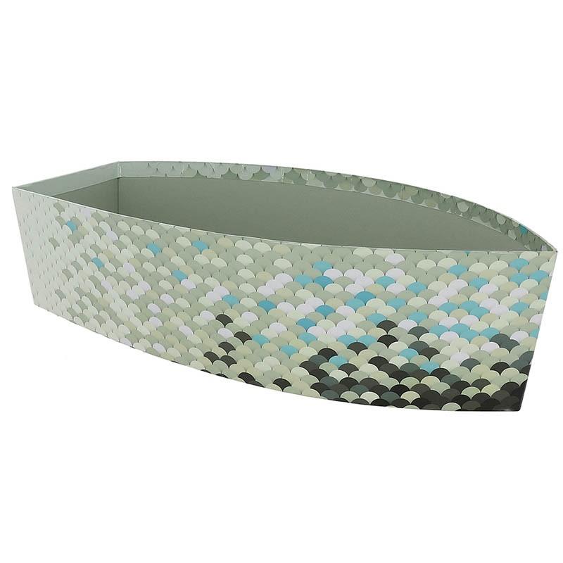 Corbeille carton Bateau Ecailles 35x18 -_0