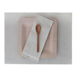 ECOLOMIQUE - 250 Pcs - Set de plateaux en papier crème - 30 x 40 cm, idéal pour horeca - ECO210SET3040C - beige papier ECO210SET3040C_0