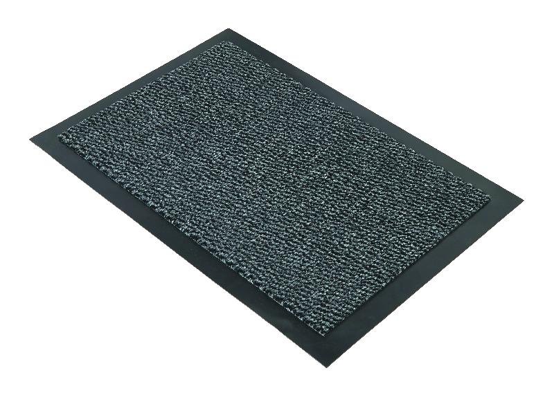 Tapis d'entrée FARO - usage domestique - textile velours en fibres polypropylène - semelle PVC résistante_0