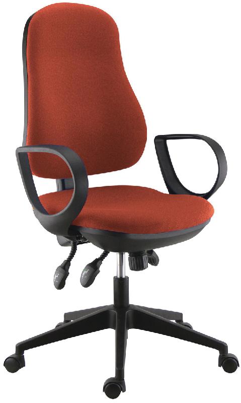 FAUTEUIL DE BUREAU FREZIO ACCOUDOIRS FIXES COLORIS CORAIL - MANUTAN COLLECTIVITÉS