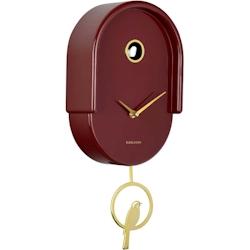 Horloge murale en ABS Tweet rouge Karlsson - rouge 8714302770562_0