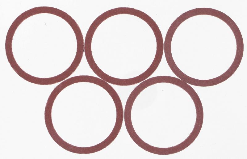 Lot de 5 joints plats en fibre - 24/31 mm - COMAP_0