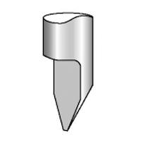 Outils coniques 40° - Gravure sur métaux légers - Aluminium, laiton - Références et dimensions variées_0