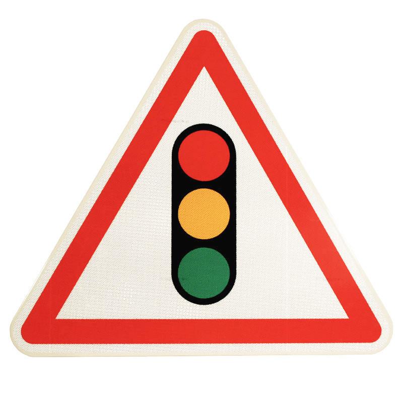 Panneau de danger A17 - Annonce de feux tricolores - WP Signalisation_0