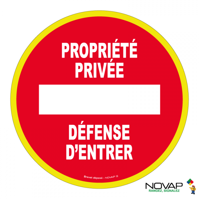 Panneaux rigides ronds hautes visibilités 180 mm interdictions obligations - PNRPSCHV-NV03/PPDE_0