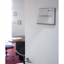 PAPERFLOW PLAQUE DE PORTE FORMAT A5 COLORIS ANTHRACITE