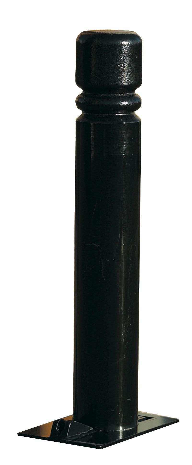 Potelet acier rabattable - France Urba - tube acier Ø 76 ou 114 mm - 4 pommeaux en fonte d'acier ou aluminium moulé_0