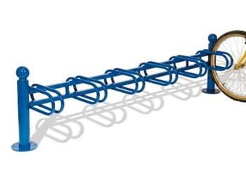 Support cycles 6 places - simple ou double face - acier - dimensions 465x2152mm_0