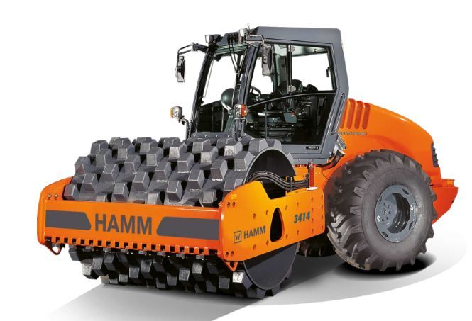 3414 HT P H180 compacteur monocylindre - Hamm - cylindre à pieds dameurs - poids 14 340 kg_0