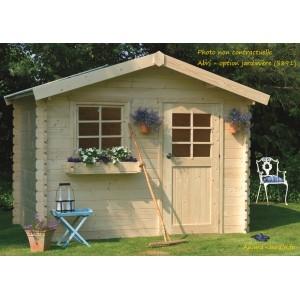 Abri de jardin en bois 28mm, sologne, 8 m² - s877-sans plancher_0