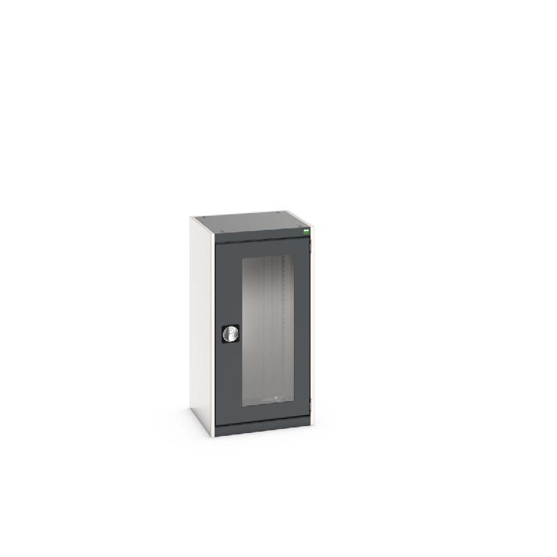 Armoire d'atelier Cubio SMLFS-5510 - Portes transparentes - Acier renforcé - 525x525x1000mm_0