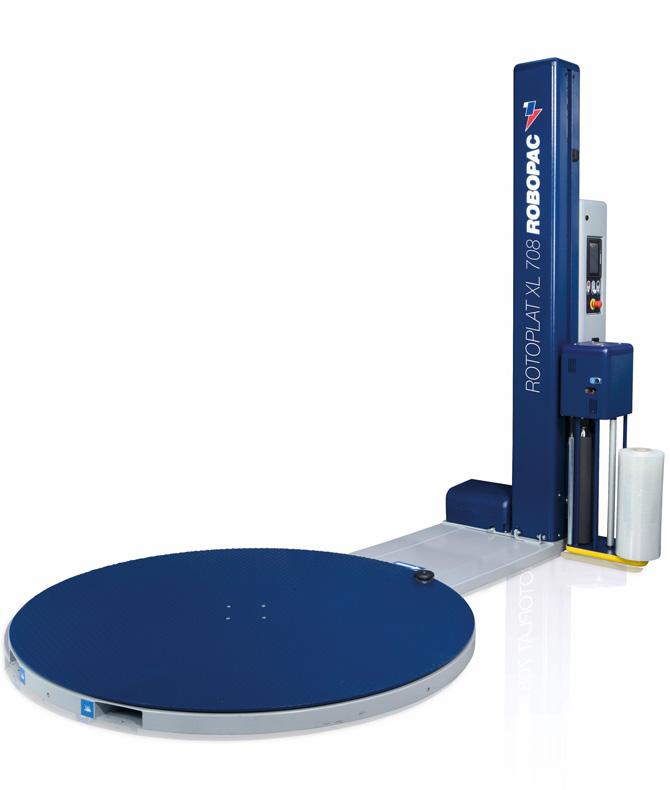 Banderoleuse à plateau tournant - Rotoplat XL avec film étirable et plateau de 1 800 mm de diamètre_0