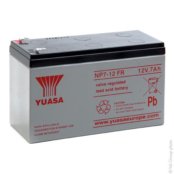 BATTERIE PLOMB AGM YUASA NP7-12FR 12V 7AH F4.8_0