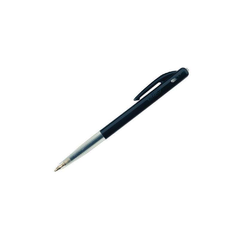 BIC STYLO BILLE M10 - RÉTRACTABLE - BILLE DE 1 MM - POINTE FINE 0,4 MM - COULEUR NOIR (PRIX À L'UNITÉ)