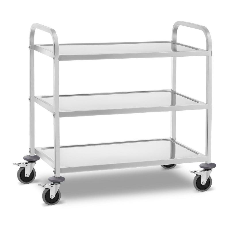CHARIOT DE SERVICE INOX - 3 PLATEAUX - 240 KG 14_0000955_0