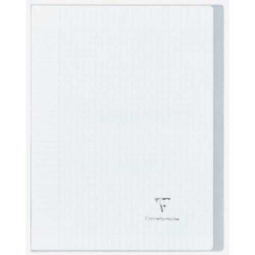 Clairefontaine Lot de 10 Cahier Kover Book 17x22, 96p./48 feuilles 90 g/m² piquées, couv. Transparente incolore, Séyès - 3037929514209_0