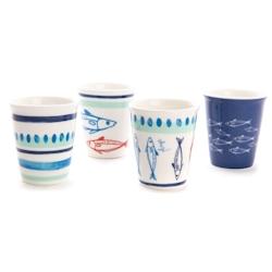 Coffret 4 tasses expresso Arial -  Décoré Rond  Amadeus 6x6 cm - multicolore 3520071882413_0