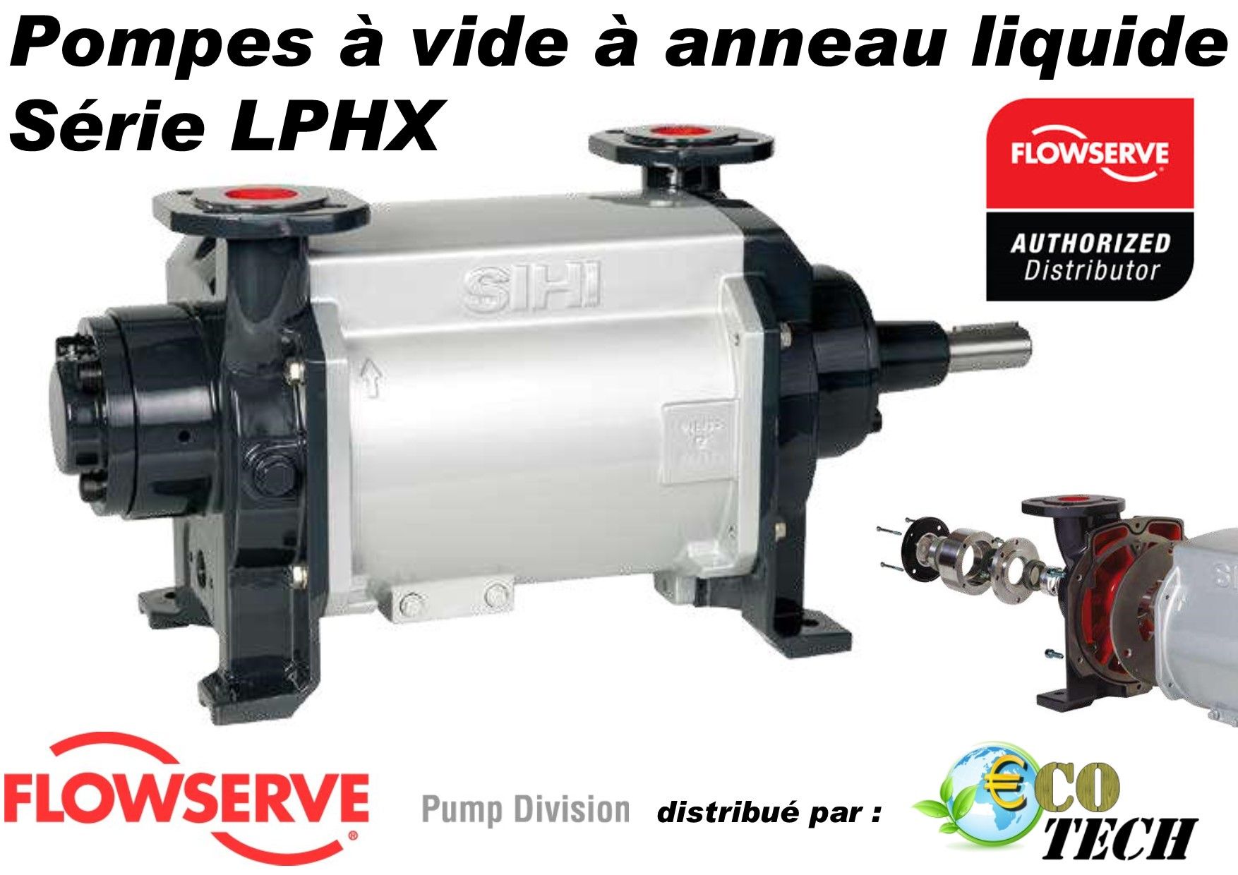 Flowserve / sihi série lphx - pompe à vide à anneau liquide_0