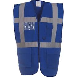 Gilet multifonction haute visibilité  bleu royal T.L Yoko - L polyester 6933883202084_0
