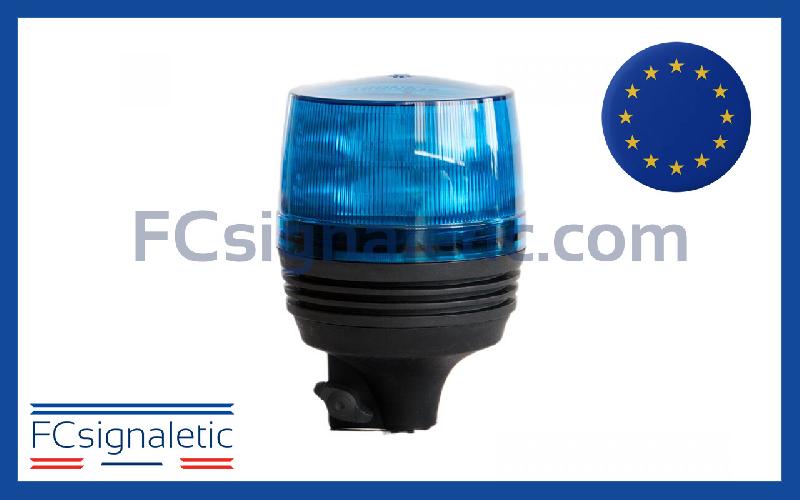 Gyrophare à LED RHODON bleu embase hampe classe 2 flash STANDBY MERCURA 31223-00_0
