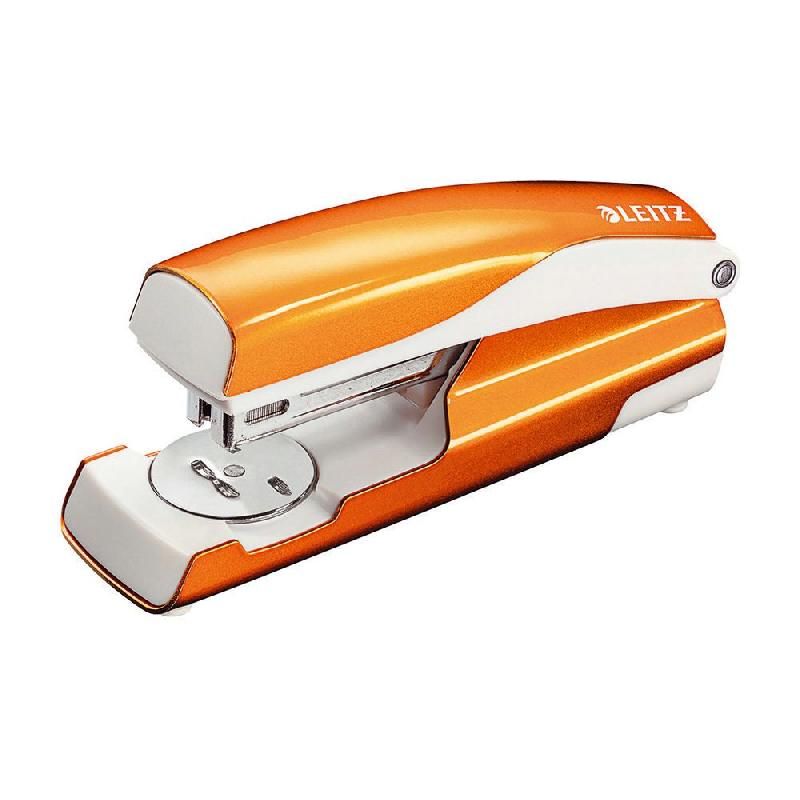 LEITZ AGRAFEUSE LEITZ NEXXT WOW, 30 FEUILLES, ORANGE MÉTALLISÉ