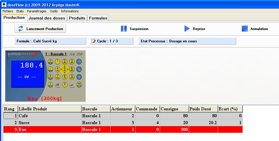 Logiciel de gestion de dosage - Progiciel métier pour process jusqu'à 16 indicateurs mono ou multi-produits_0