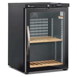 MARECOS Armoire Mono Temperature - Capacite:40 Bouteilles - 1 Porte Vitree CV150-PV - noir acier CV150-PV_0