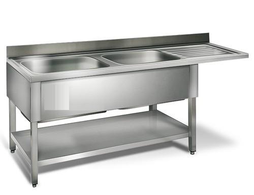 Plonge avec passage lave-vaisselle 1m60_0
